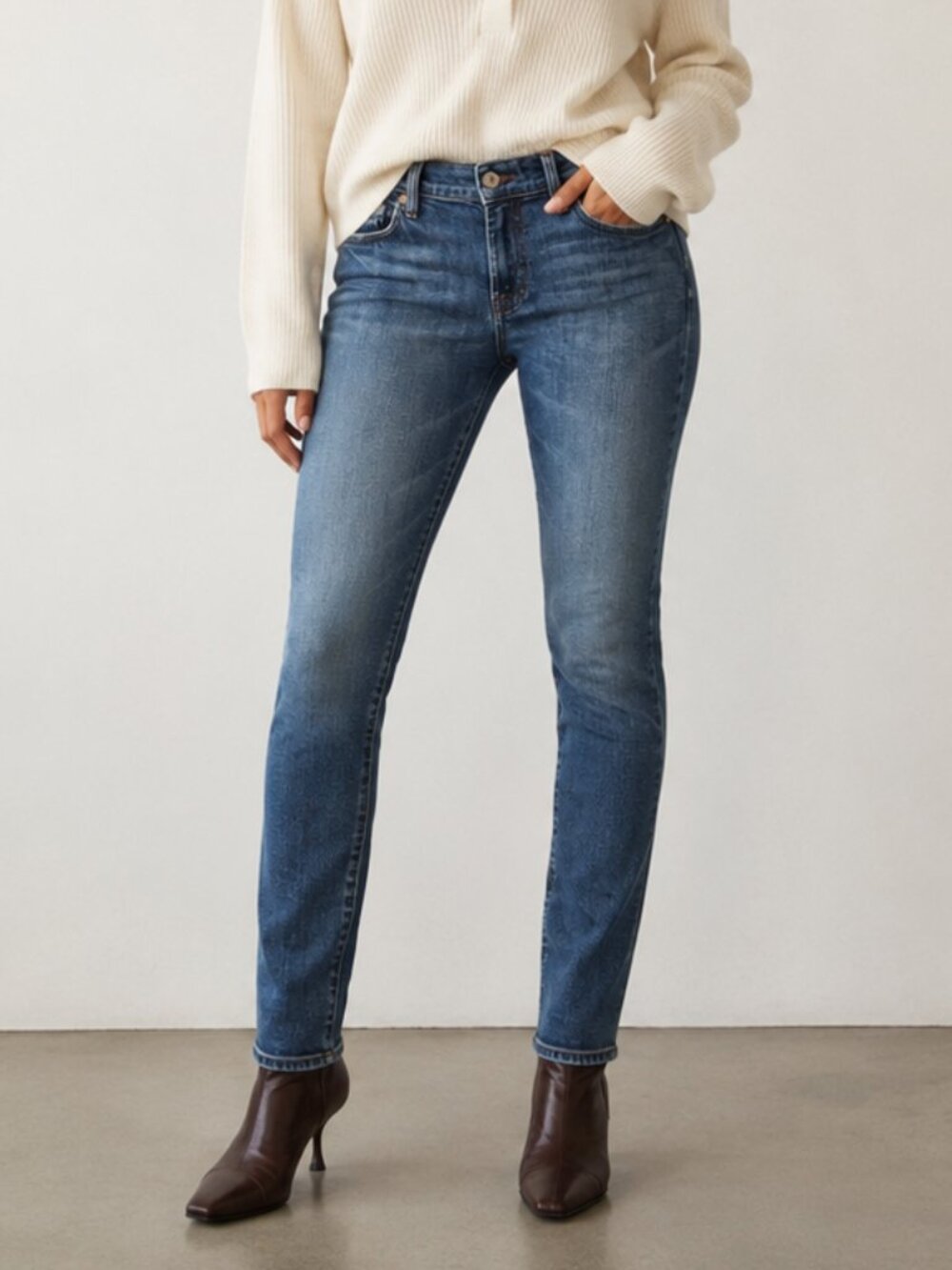 7 For All Mankind Gwenevere Skinny Jeans Womens Blue Stretch Made USA | Size 29 - Picture 13 of 14
